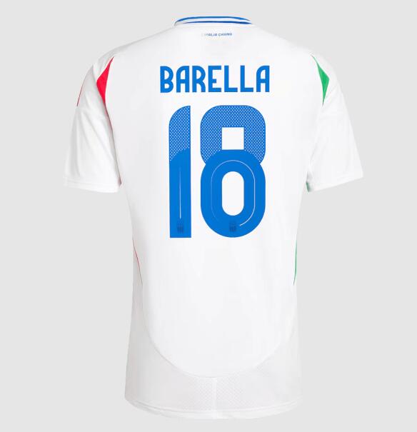 (image for) BARELLA #18 Italy Away Jersey Euro 2024